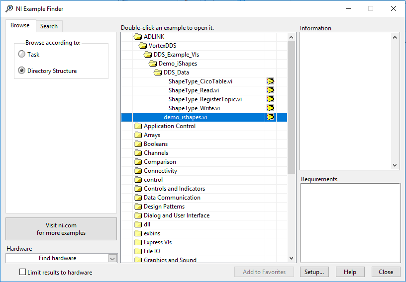 NI Example Finder