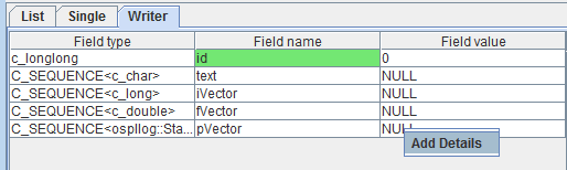 Add Details menu item for collection types