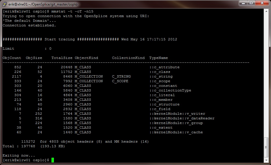 Mmstat meta-object references mode