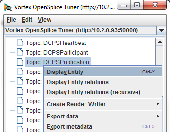 Display Entity Information