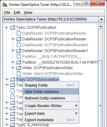 Enable and Disable Entity Relations