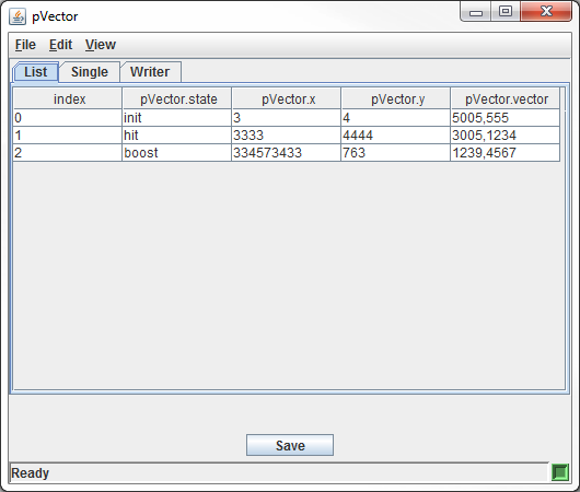 Detailed Reader-Writer window