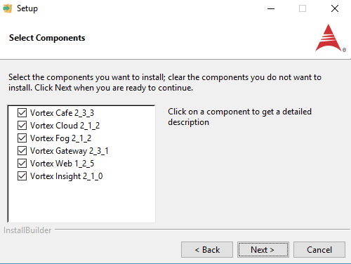 Choose which components to install