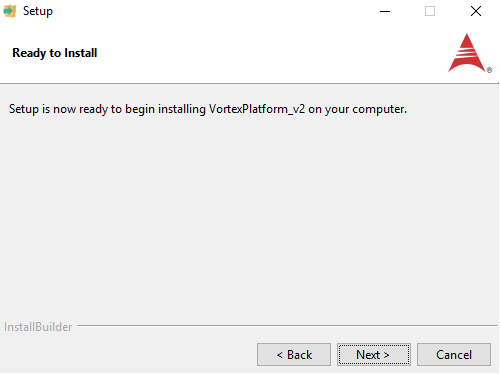 Proceed or Cancel installation