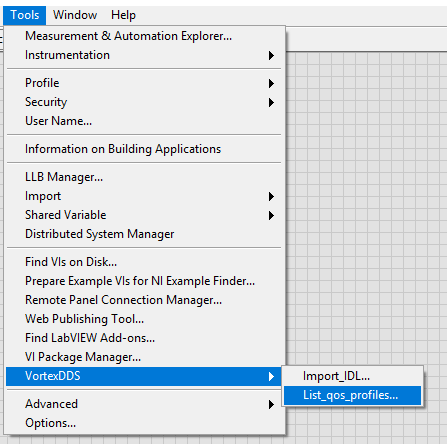 QoS Profile Tools