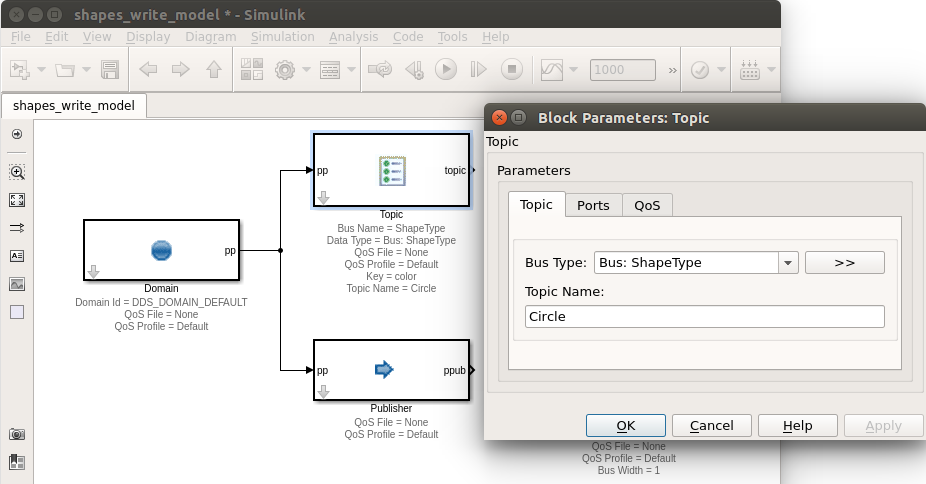 Set Topic Block Parameters