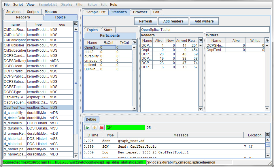 The Statistics window