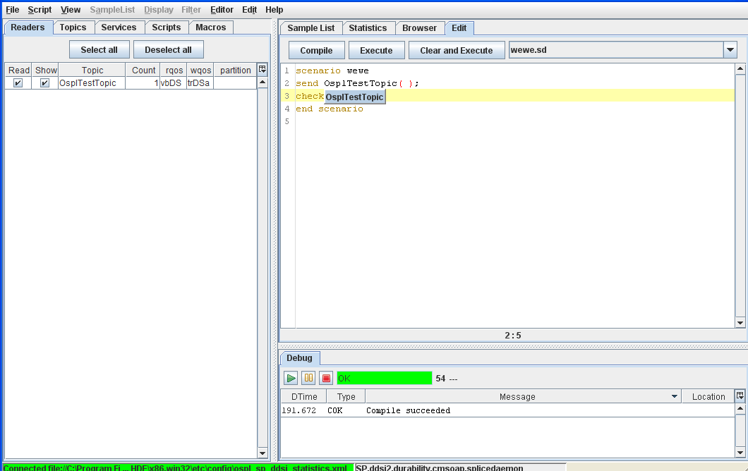 Code completion (check)
