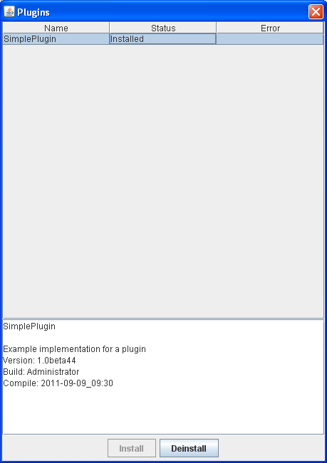 The SimplePlugin example